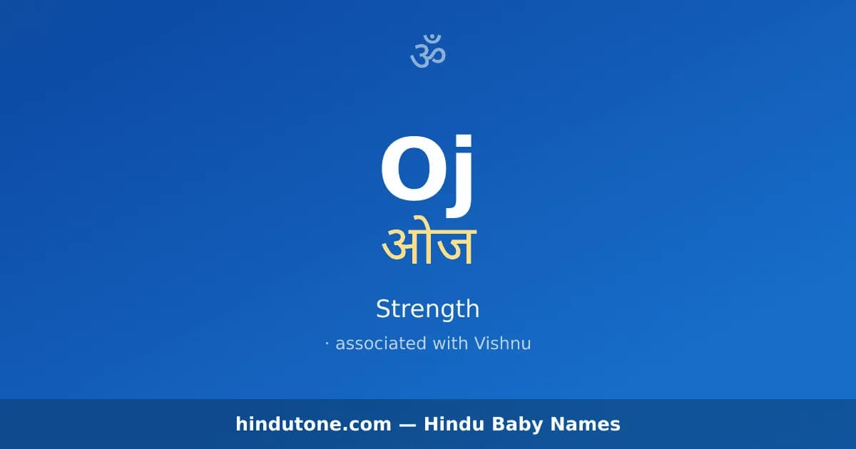 Oj — Hindu Boy Names with O
