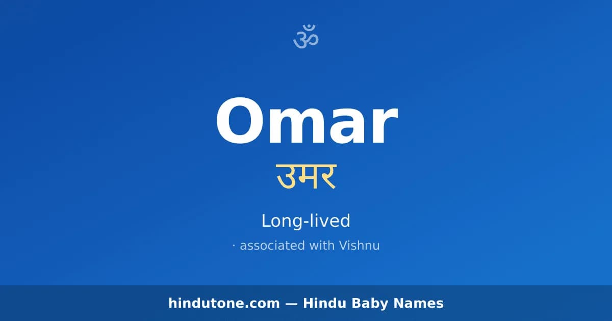 Omar — Hindu Boy Names with O