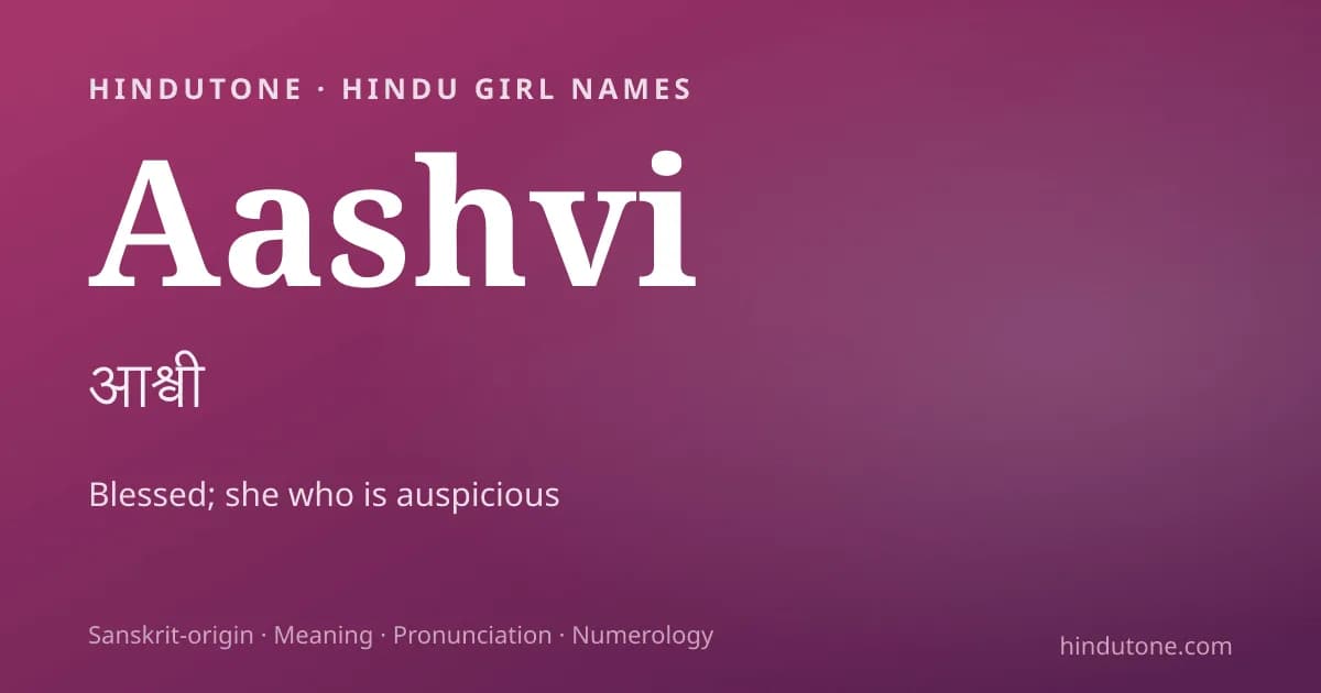 Aashvi