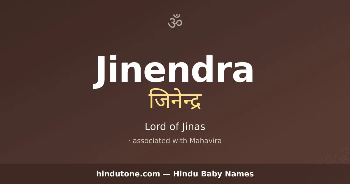 Jinendra — Hindu Girl Names with J