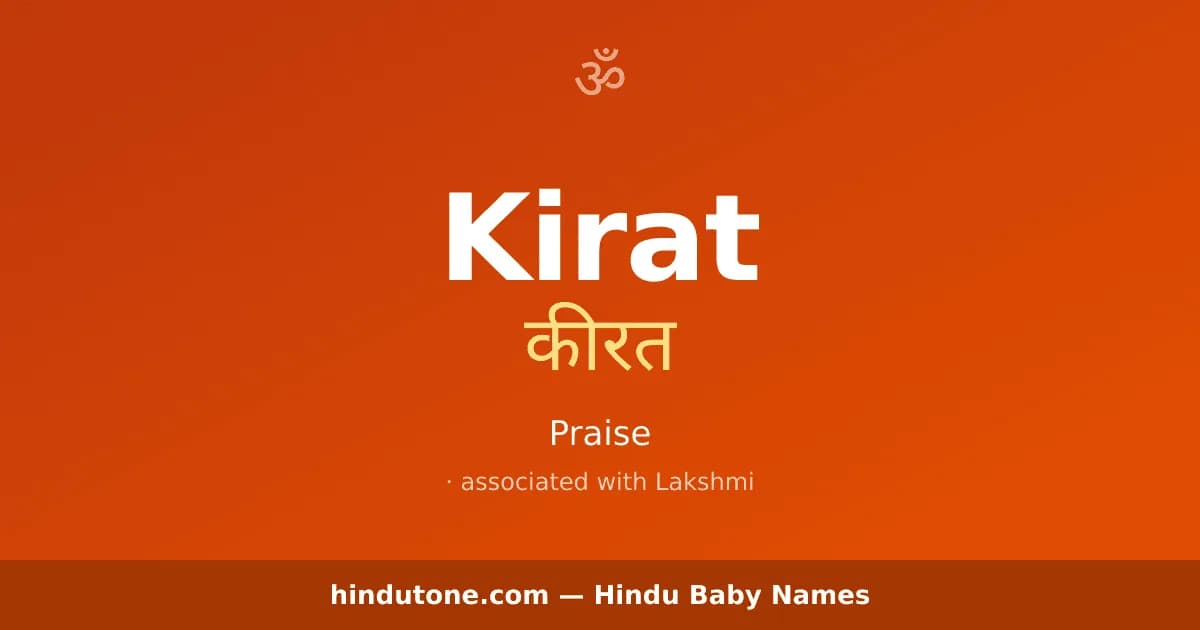 Kirat — Hindu Girl Names with K