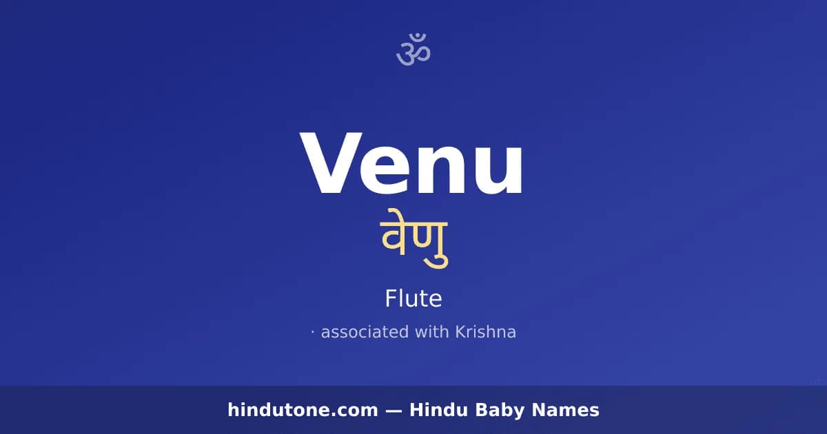 Venu — Hindu Girl Names with V