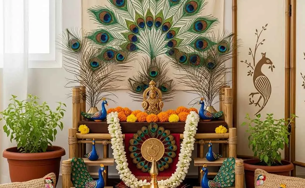 Bhadrapada Home Decor: Peacock Themes and Eco-Friendly Altars — Traditions