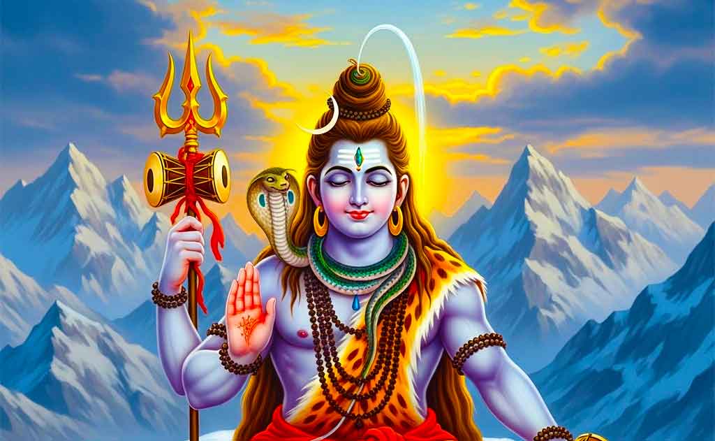 Bhagwan Shiva and Vasuki: