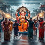 Dance of Ganesh Chaturthi and Rain: