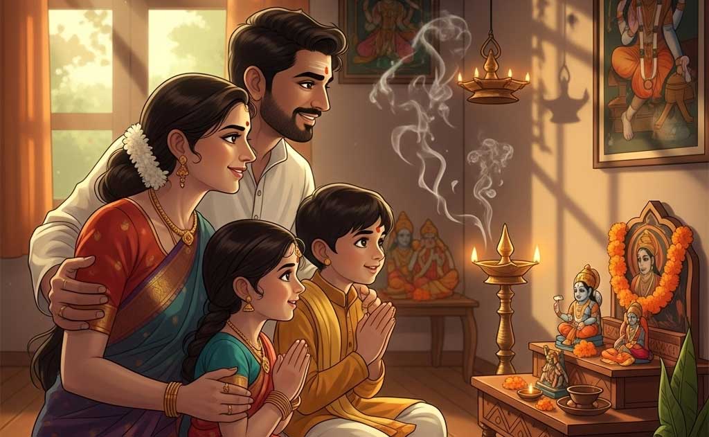 Hindu Parents Protecting Their Children's Spiritual Heritage