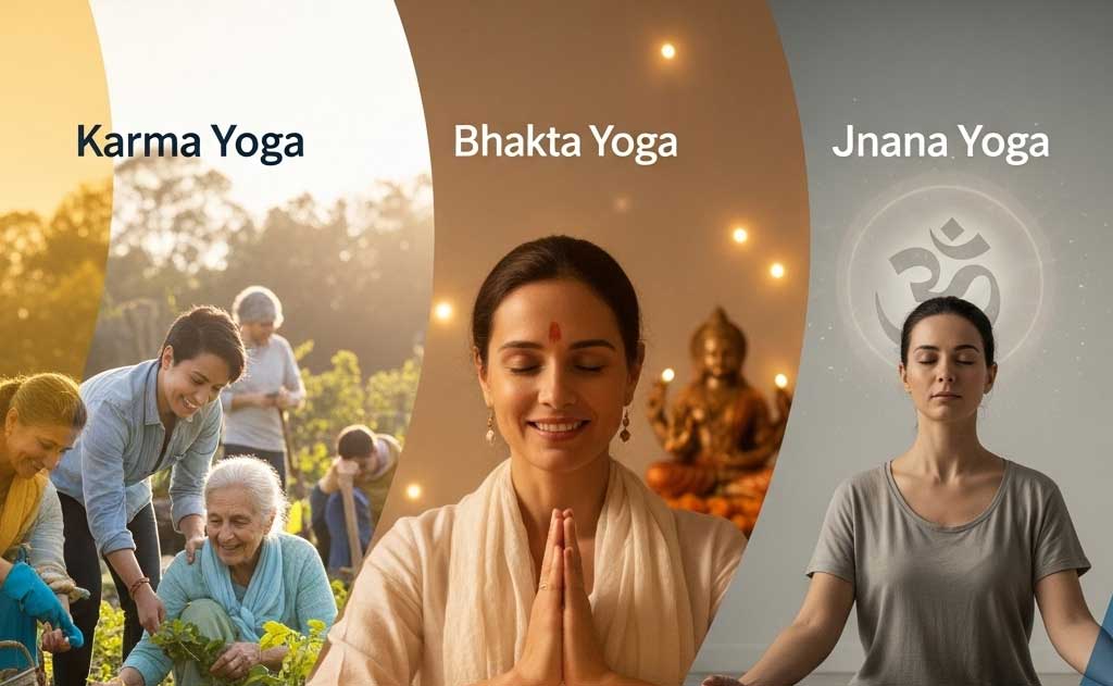 Karma, Bhakti, and Jnana Yoga