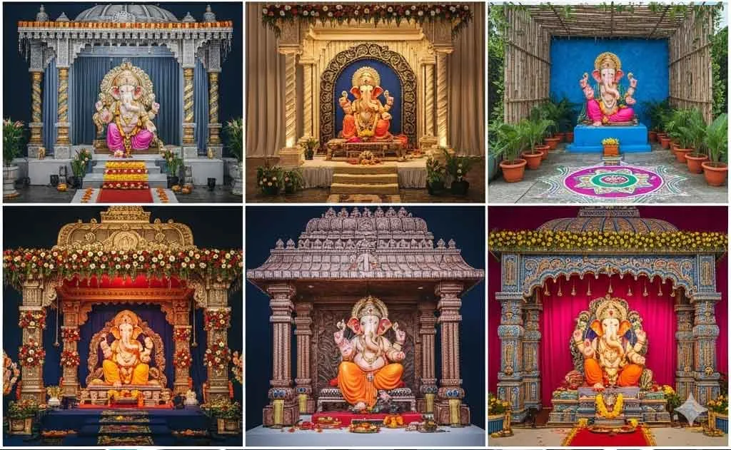 Special Ganesh Mandapams 2025: Unique Themes Inspired by Pop Culture and Leaders — Ganesh Chaturthi
