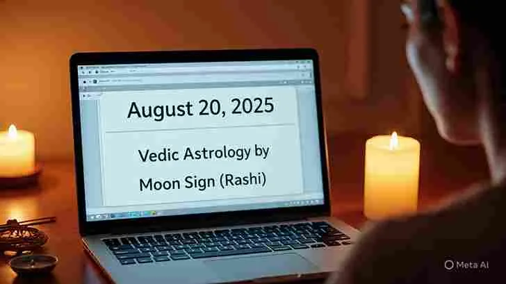 Daily Horoscope - August 20, 2025 | Vedic Astrology by Moon Sign (Rashi) — Astrology