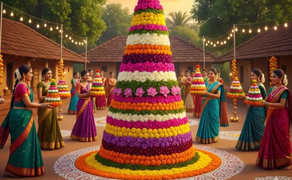 Bathukamma: Telangana's Floral Festival Celebrating Feminine Energy — Spirituality