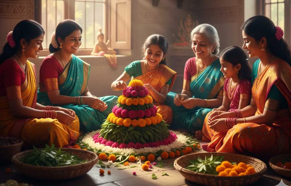 Crafting the Perfect Bathukamma: A Step-by-Step Visual Guide — Bhatukamma 2025