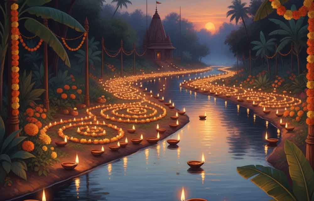 Karthika Masam Deepa Lighting