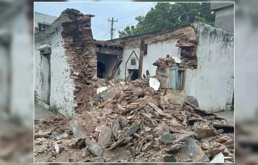 Collapse of Brahmamgaru's Residence: Potuluri Veerabrahmendra Swami's Historic Home Crumbles Under Montha Cyclone Rains — News