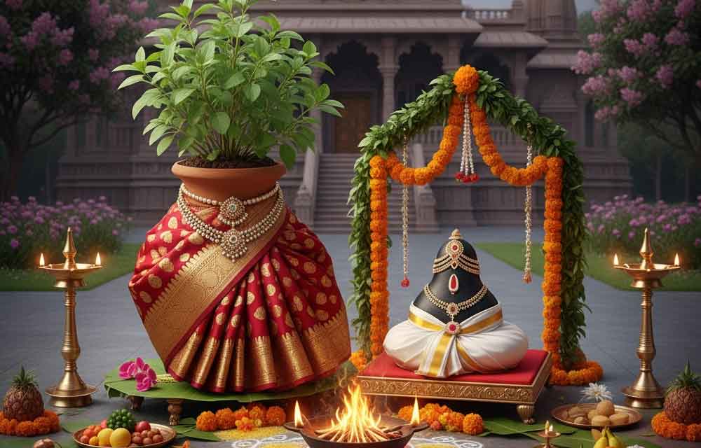 Tulasi Vivaham is Celebrated – Date & Rituals 2025