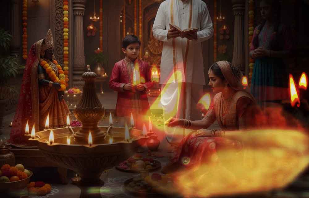 celebrate Kali Chaudas and Chopda Pujan in Gujarat