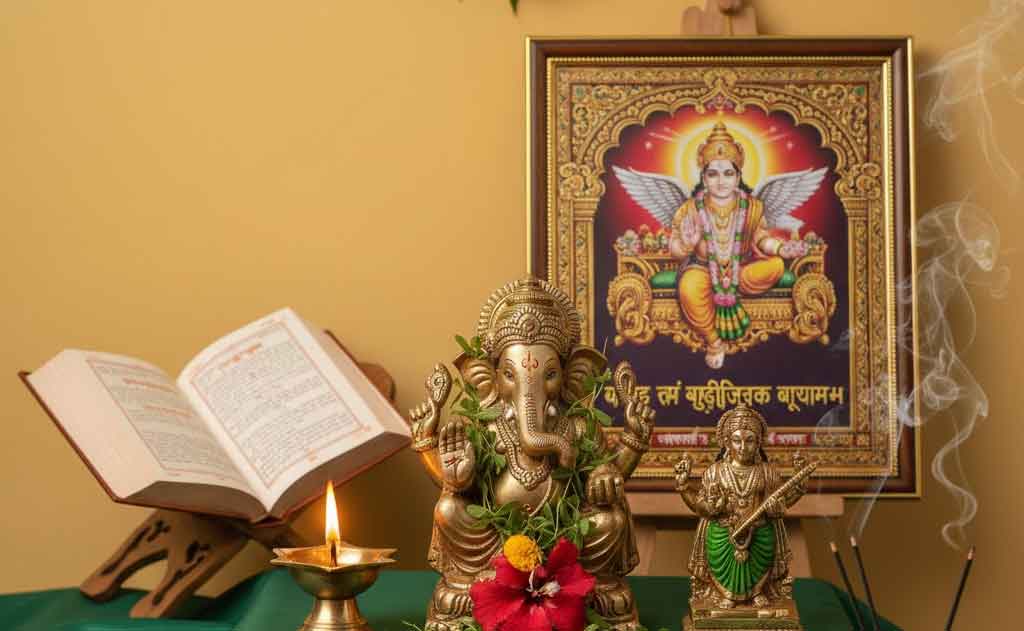Lord Ganesha Worship: Wednesday is primarily dedicated to Lord Ganesha, the Vighnaharta (Remover of Obstacles). It is considered the most auspicious day for his worship. Starting any new or important work on a Wednesday is believed to bring success and remove all barriers.