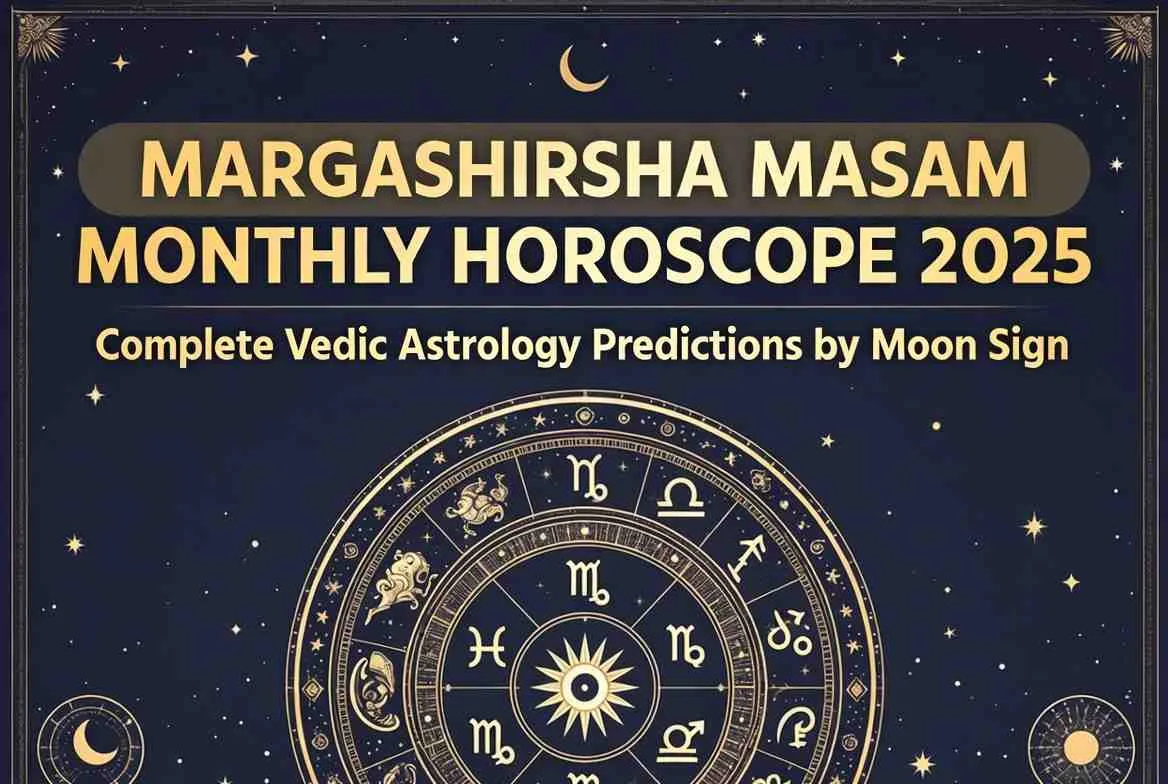 Margashirsha Masam Monthly Horoscope 2025: Complete Vedic Astrology Predictions by Moon Sign — Uncategorized