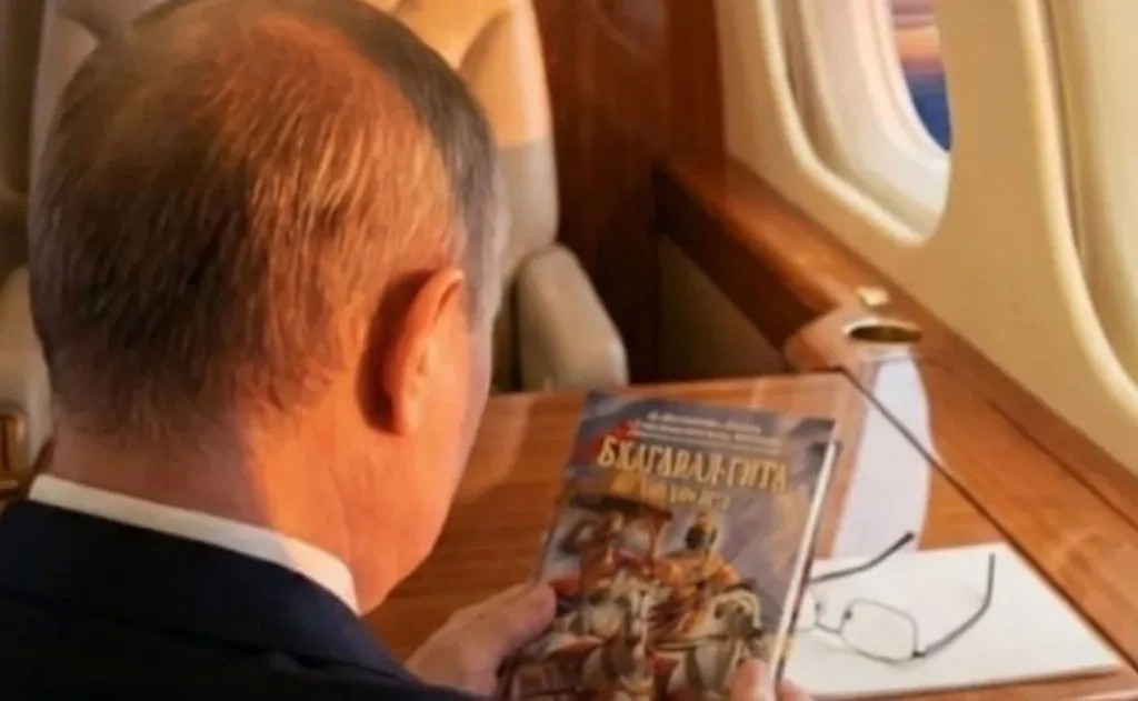 Vladimir Putin Reading Bhagavad Gita: A Devotional Moment That Touched Millions of Hindu Hearts — Bhagavad Gita