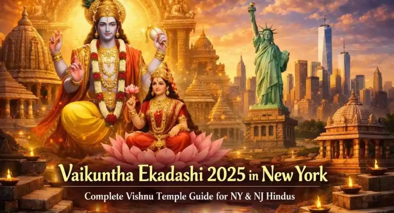 Vaikuntha Ekadashi 2025 in New York: Complete Vishnu Temple Guide for NY & NJ Hindus