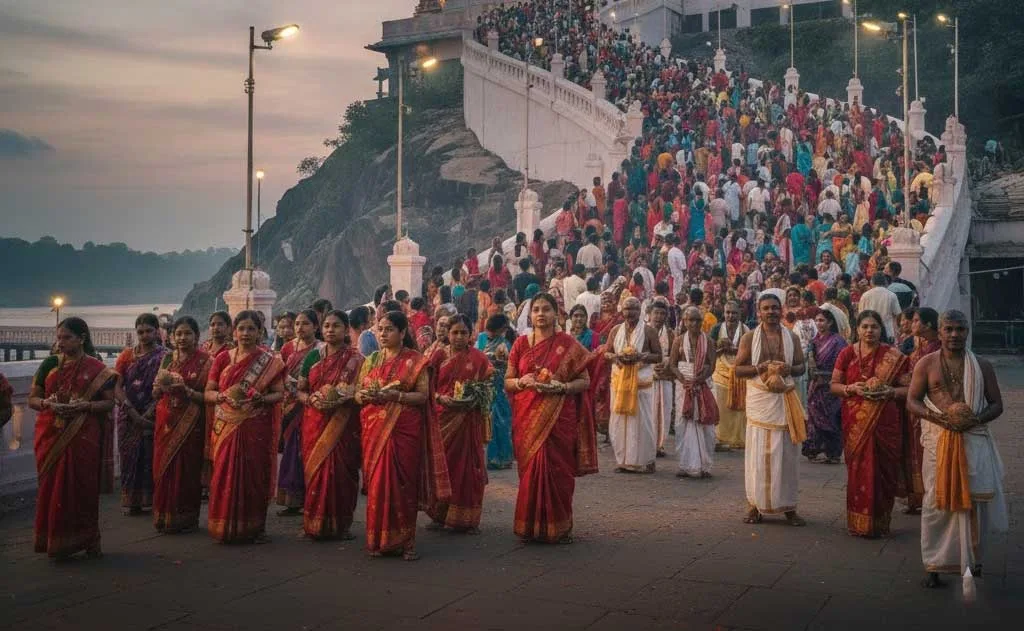 Bhavani Deeksha Viramana 2025 at Kanaka Durga Temple Vijayawada — Spirituality