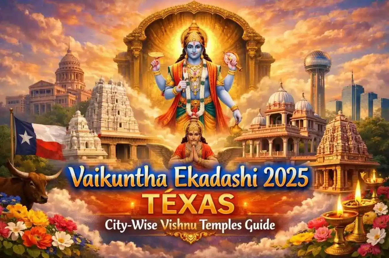 Vaikuntha Ekadashi 2025 Texas – Complete Guide to Vishnu Temples by City