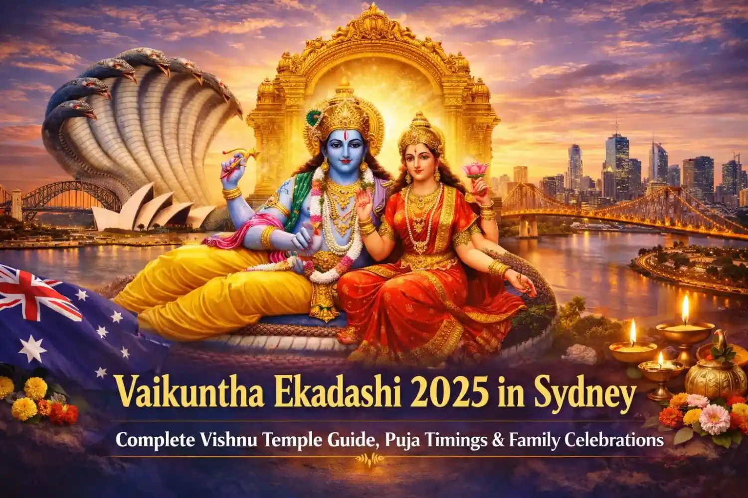 Vaikuntha Ekadashi 2025 in Sydney: Complete Vishnu Temple Guide, Puja Timings & Family Celebrations