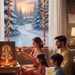 Hindu families in Canada celebrating Makara Sankranti 2026 with Surya puja and lamps