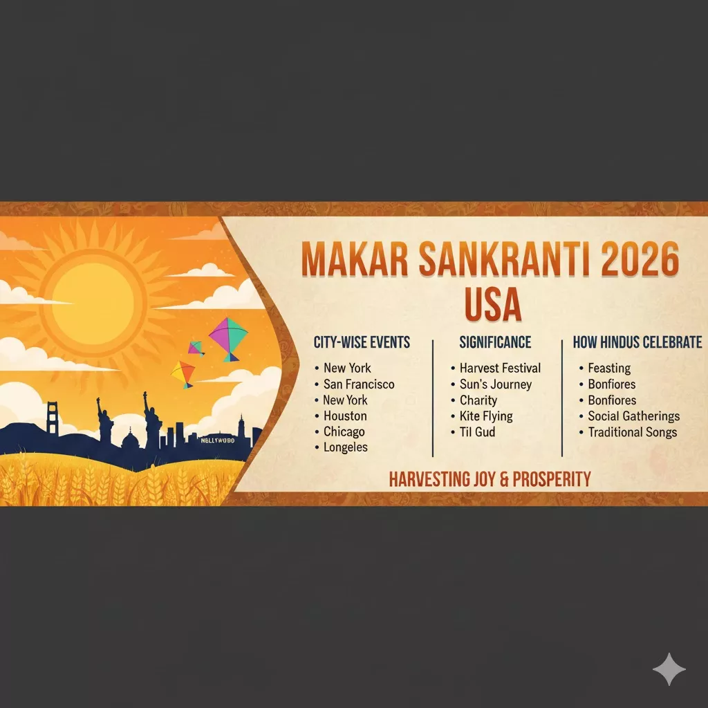 Makar Sankranti 2026 USA: City-Wise Events &amp; Celebrations — Festivals