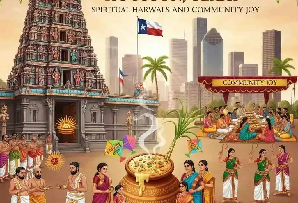 Pongal 2026 in Houston, Texas: Spiritual Harvest Festival with Temple Rituals and Community Joy