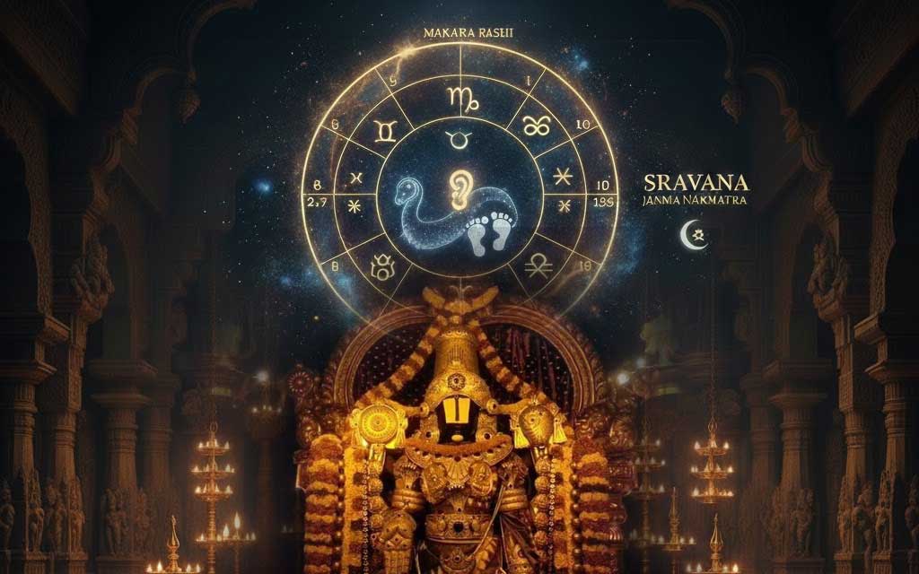 Lord Venkateswara's Rashi and Janma Nakshatra