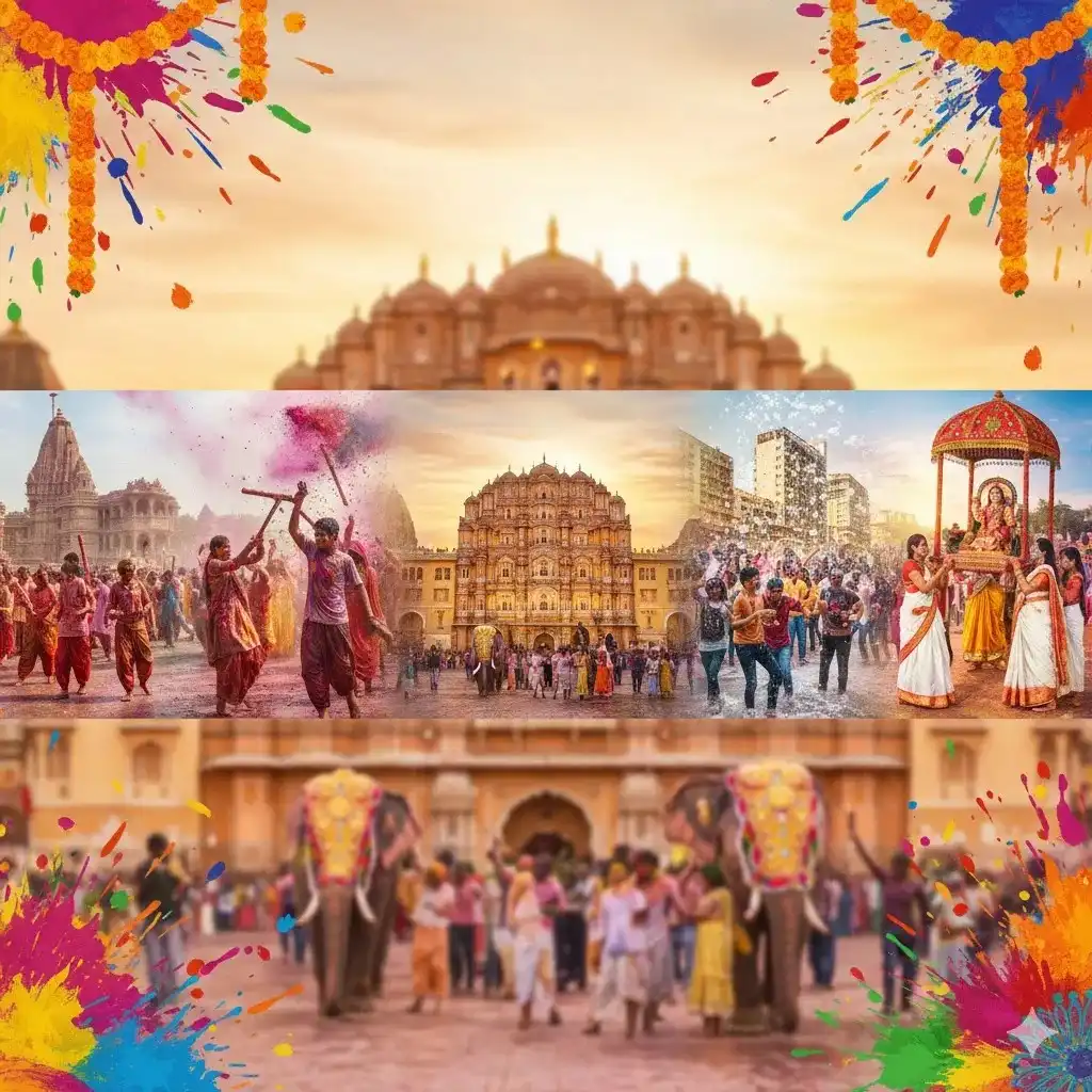Best Places to Celebrate Holi 2026 in India: Mathura, Vrindavan, Jaipur, Delhi & Unique Regional Styles