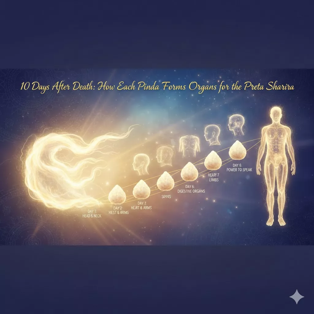 10 Days After Death: How Each Pinda Forms Organs for the Preta Sharira