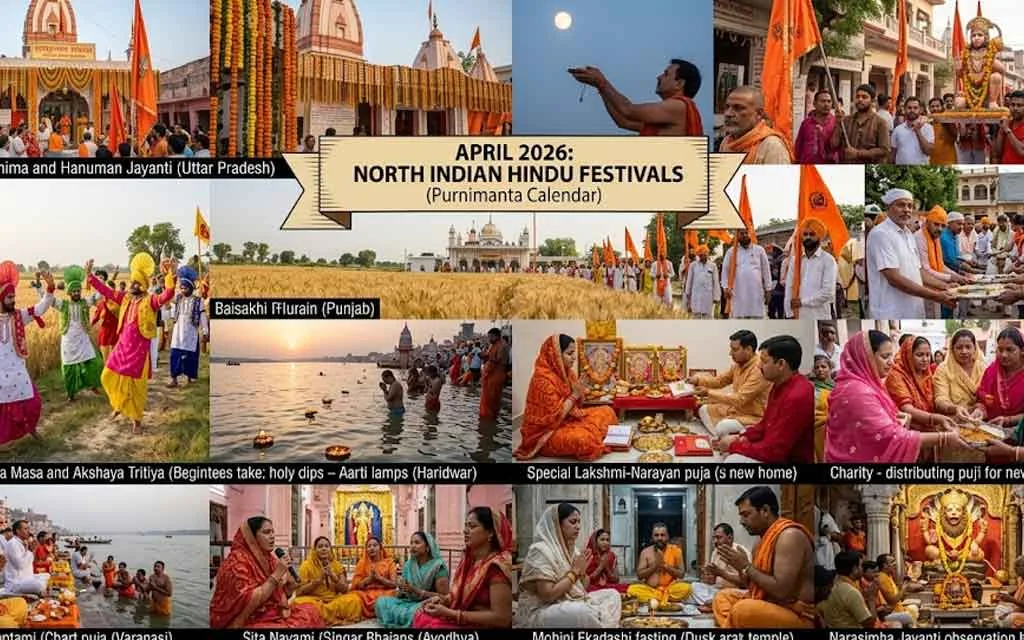 April 2026 Hindu Festivals: Complete Day-Wise List as per North Indian Calendar (Purnimanta) — Festivals
