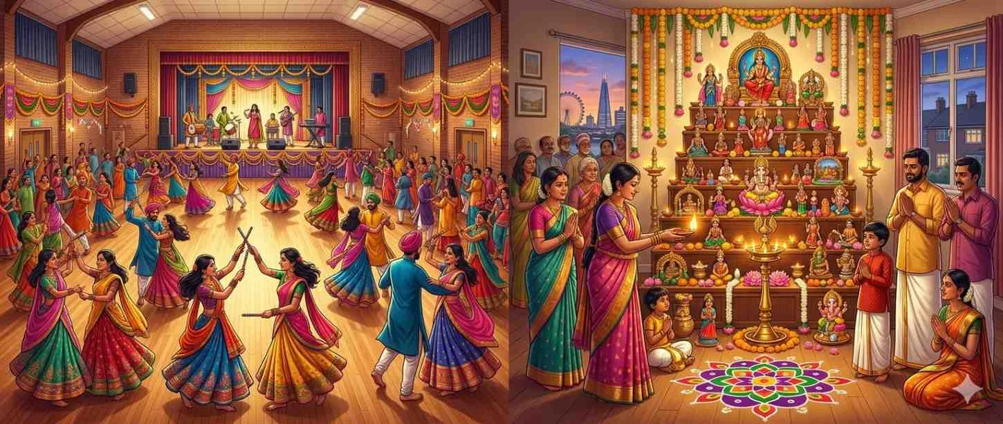 Navratri in the UK: How Gujaratis & South Indians Celebrate Abroad — Navratri