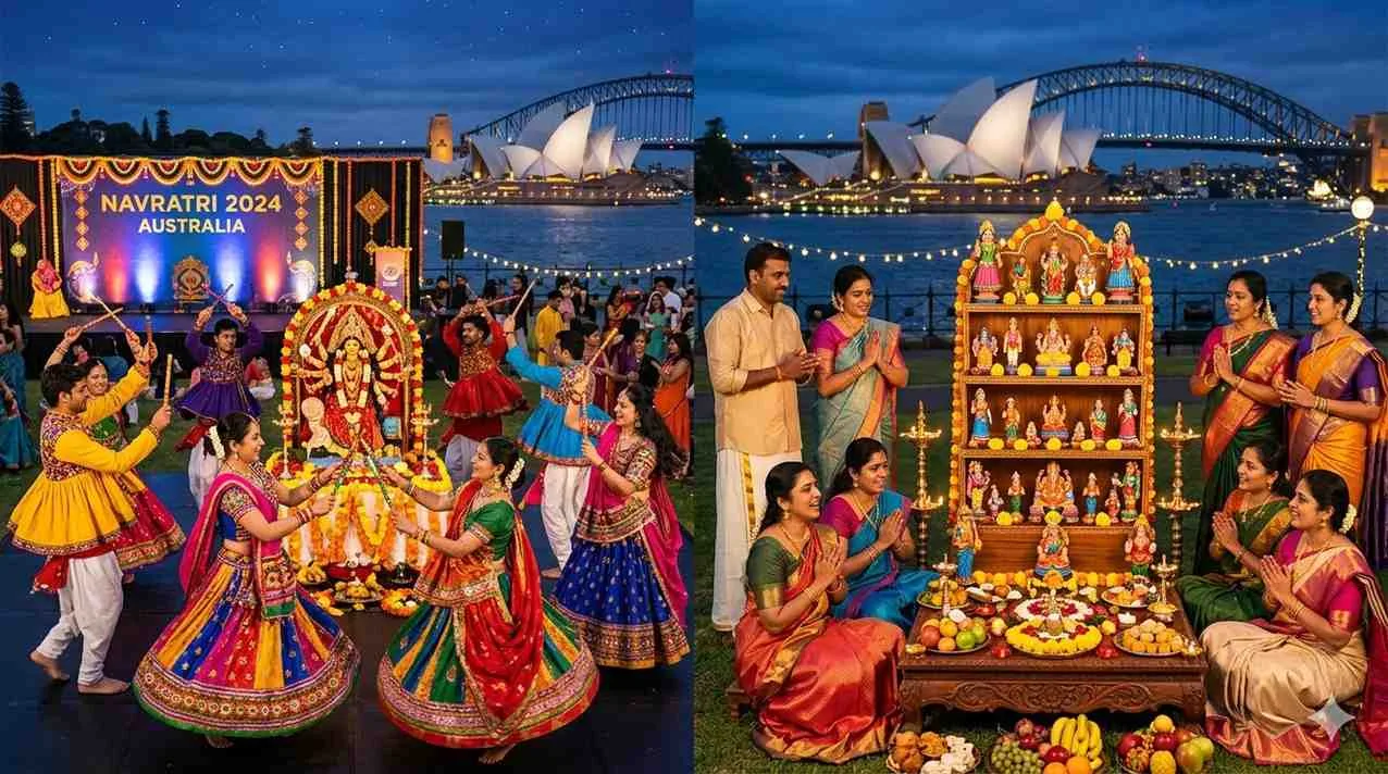 Navratri in Australia: How Gujaratis &amp; South Indians Celebrate Abroad  — Navratri