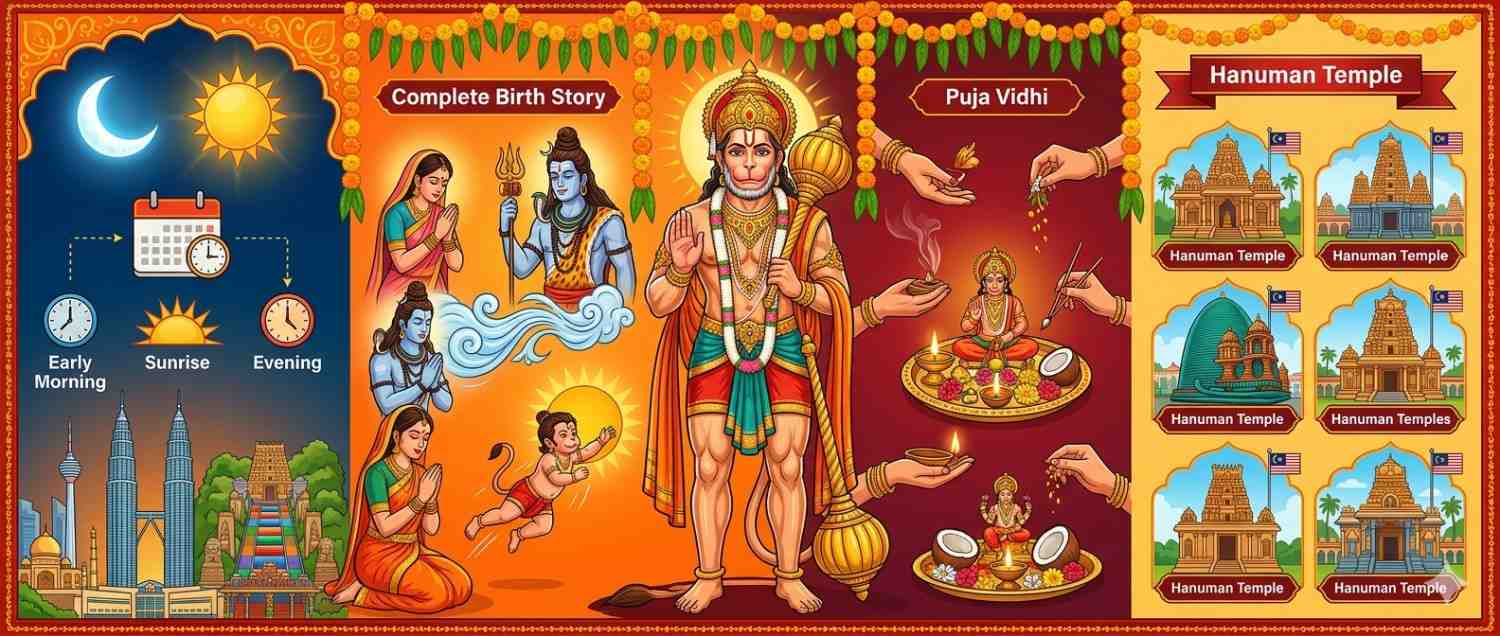 Hanuman Jayanti 2026 in Malaysia: Date, Timings, Complete Birth Story, Puja Vidhi & Major Hanuman Temples