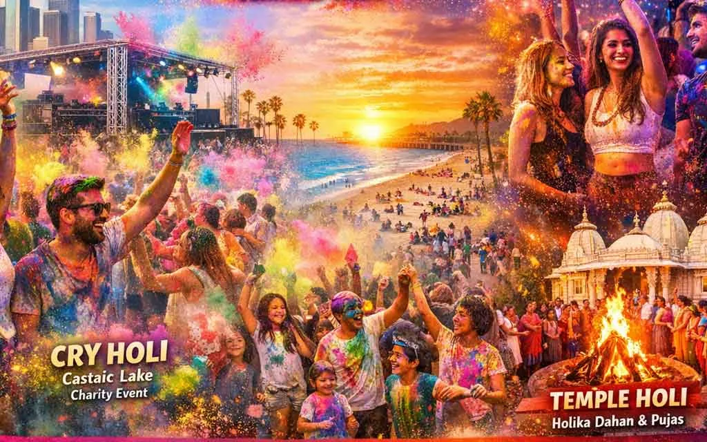 Holi 2026 Celebrations in Los Angeles: Southern California's Vibrant Festival of Colors, Beach Vibes, and Bollywood Energy — Holi 2026