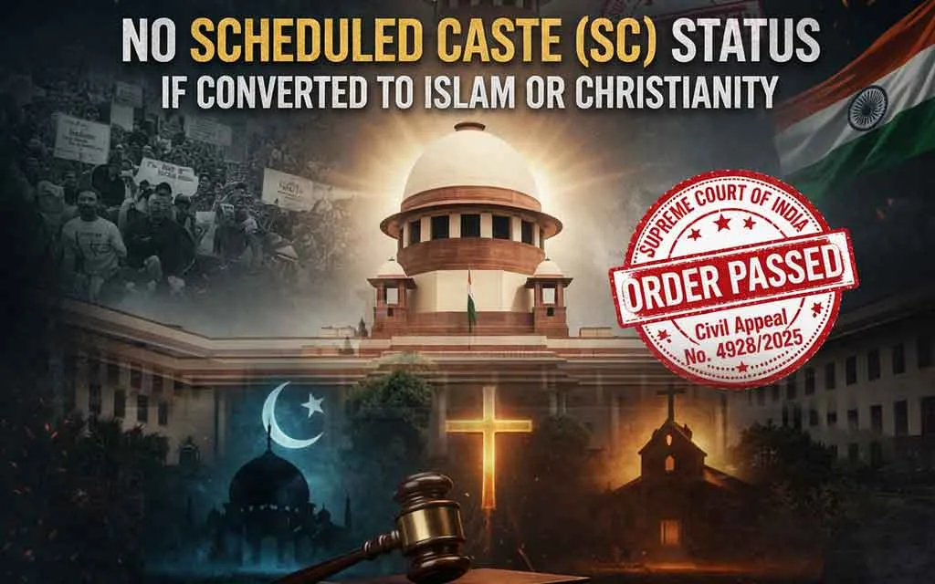 No Scheduled Caste status if converted to Islam, Christianity — News