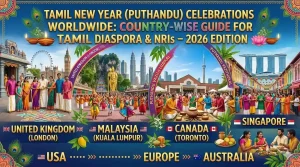 Tamil New Year (Puthandu) Celebrations Worldwide: Country-Wise Guide for Tamil Diaspora & NRIs – 2026 Edition