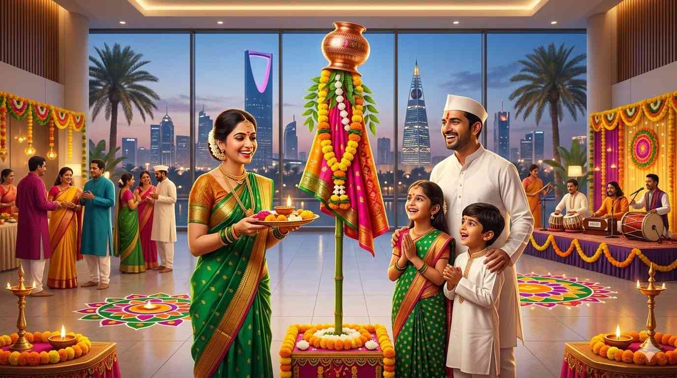 Marathi New Year (Gudi Padwa) Celebrations in Saudi Arabia: Comprehensive Guide for Marathi Diaspora – 2026 Edition