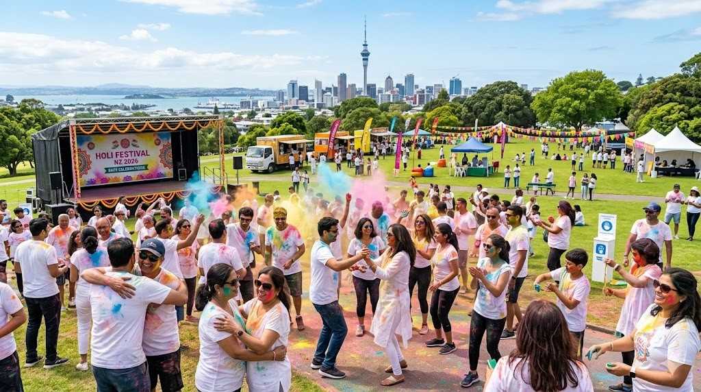 Safe Holi Celebrations in New Zealand 2026: Practical Tips and All Major Events for the Hindu & Indian Diaspora Amid Global Uncertainties
