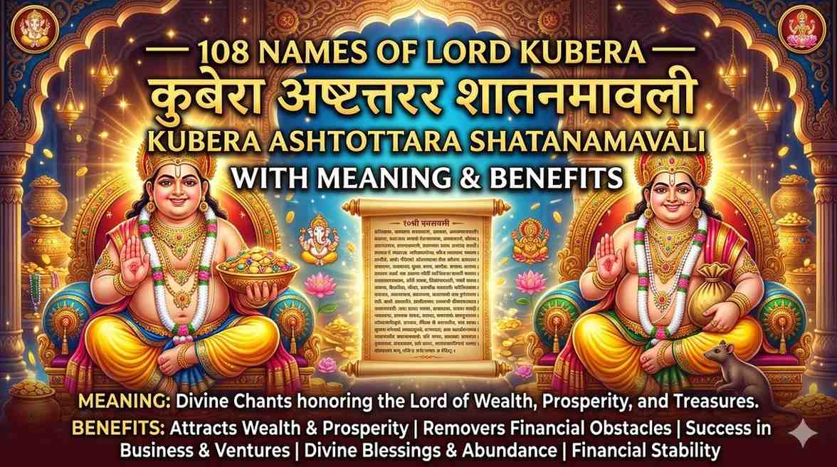 108 Names of Lord Kubera — Kubera Ashtottara Shatanamavali with Meaning & Benefits
