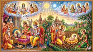 The Divine Birth of Lord Sri Rama and Janaki Mata: A Devotional Narration