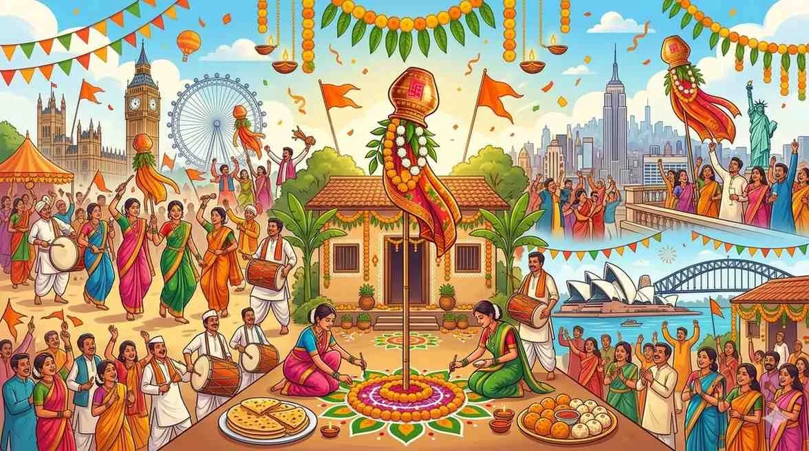 Marathi New Year (Gudi Padwa) Celebrations Worldwide: Comprehensive Guide for Marathi Diaspora – 2026 Edition — Festivals
