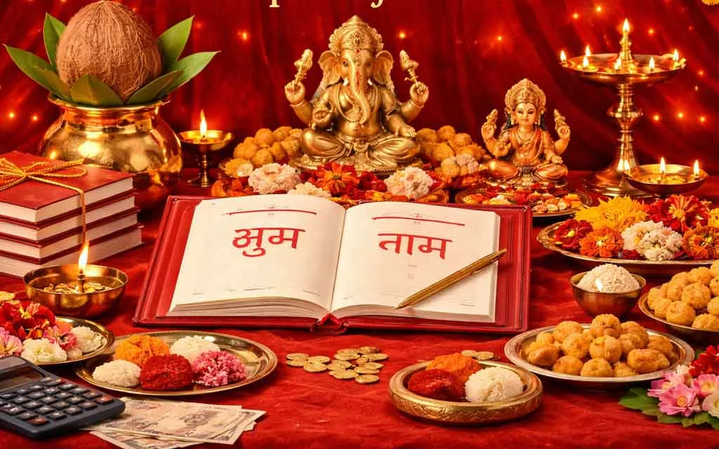 Chopda Puja 2026 — Complete Business Puja Guide for Diwali — Diwali 2026