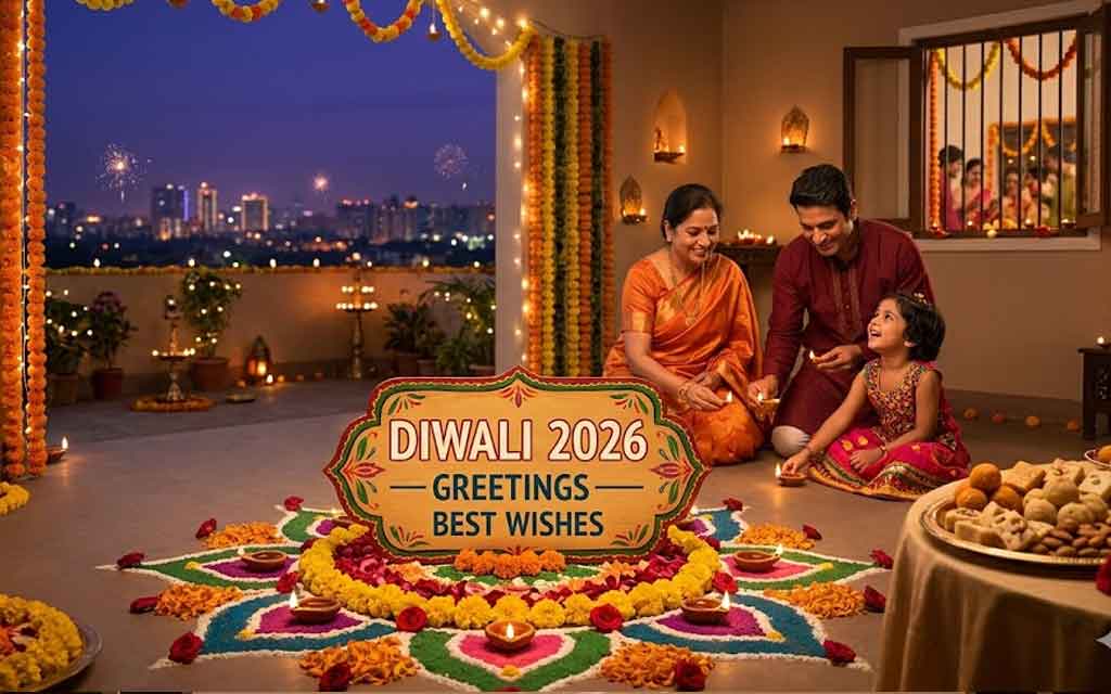 Diwali 2026 Greetings — Best Wishes in Hindi, English & Telugu