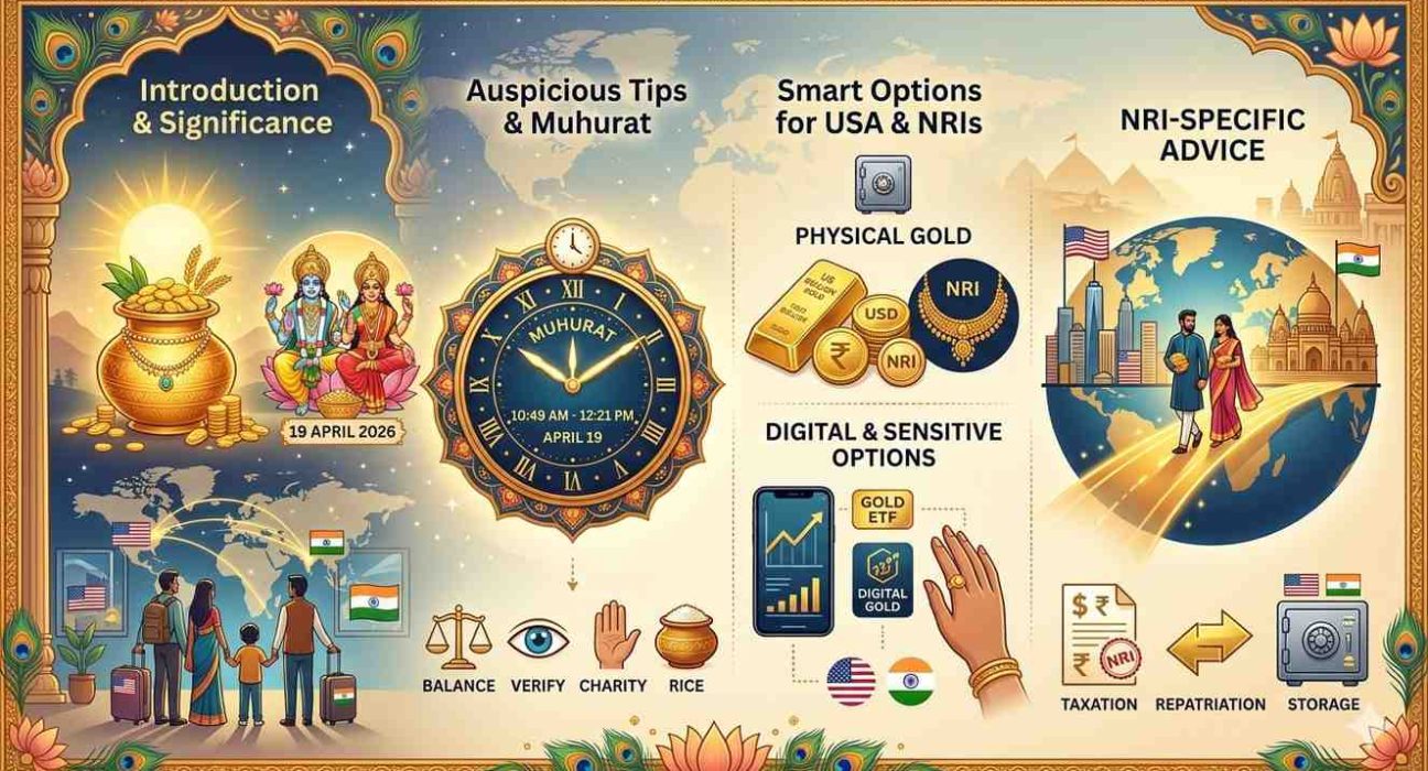 Akshaya Tritiya 2026 Gold Buying Guide for USA Residents & NRIs: Auspicious Tips, Muhurat & Smart Options