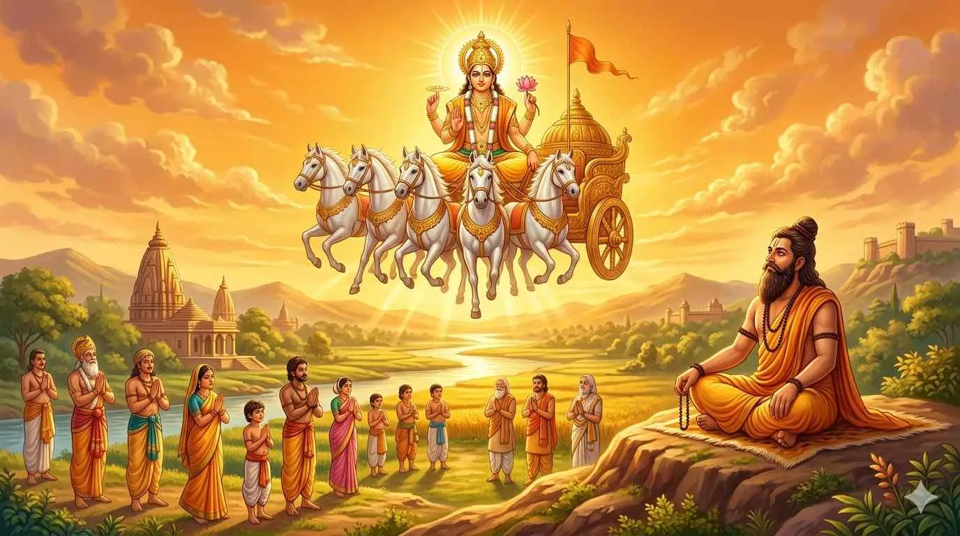 Aditya Hridayam: The Heart of the Sun — Complete Text, Meaning & Benefits — Temples