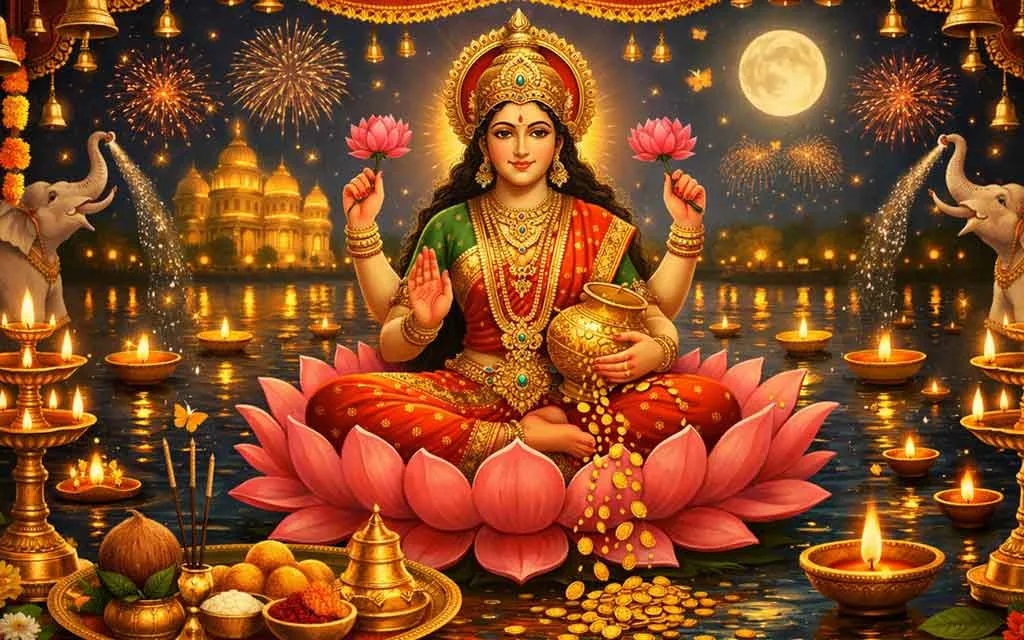 Maha Lakshmi Aarti Lyrics — Hindi, English & Transliteration — Diwali 2026