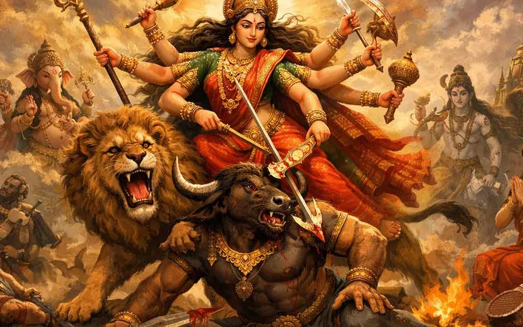 Mahishasura Mardini Stotra: Lyrics, English Meaning & Profound Spiritual Benefits — Pooja, Slokas and Mantras